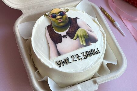 Бенто-торт Шрек 