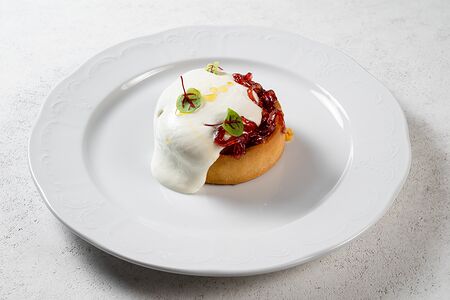 Киш-лорен с ветчиной и грибами