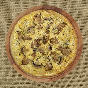 С курицей и грибами