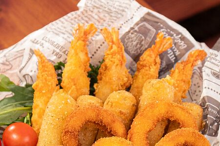 Креветки в панировке