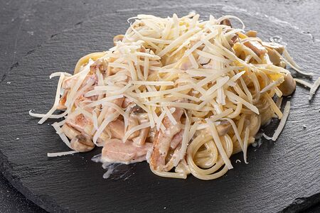 Паста Ветчина и грибы