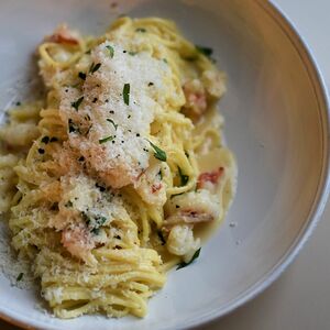 Паста с креветками