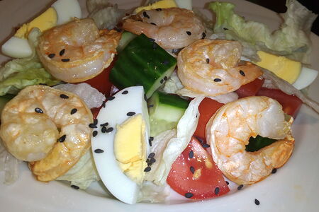 Сaлaт c креветками