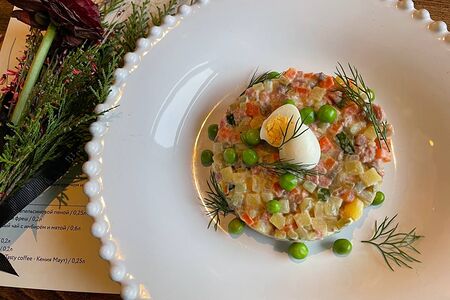 Оливье с ростбифом