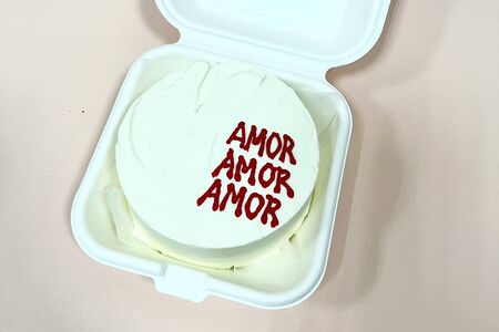 Бенто-торт Amor ваниль-клубника