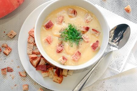 Суп-пюре из тыквы