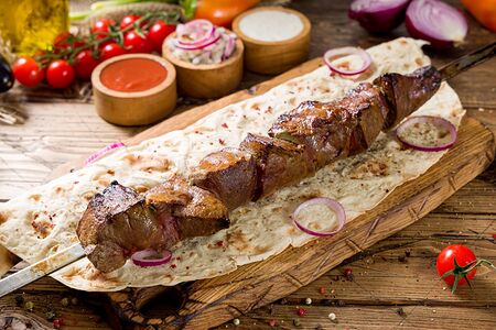 Шашлык из говяжьей печени