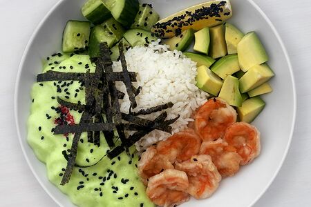 Поке с креветками