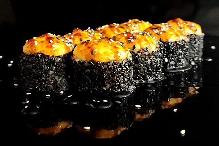 Теплый ролл с курой