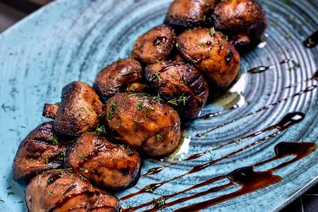 Шампиньоны гриль