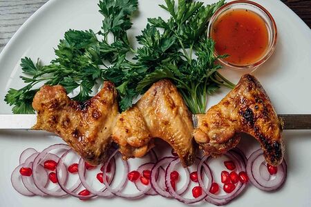 Шашлык из куриных крыльев