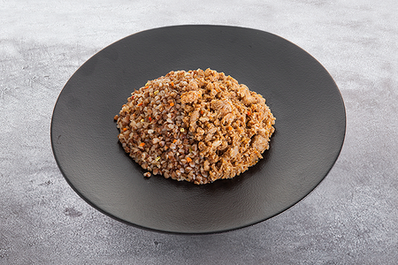 Гречка с рубленым мясом