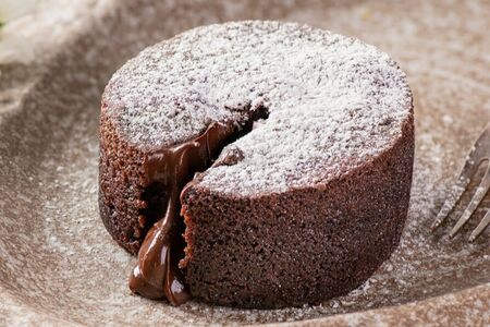 Брауни с мягкой шоколадной начинкой