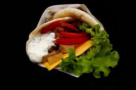 Гирос Терияки с курицей