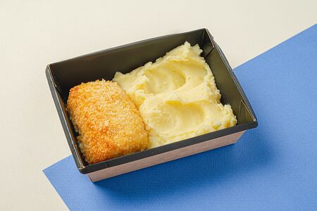 Котлета по-киевски с пюре