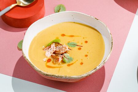 Крем-суп с лососем