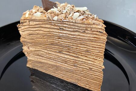 Блинный торт шоколадный