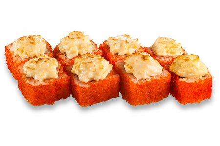 Запеченный ролл Калифорния с креветкой