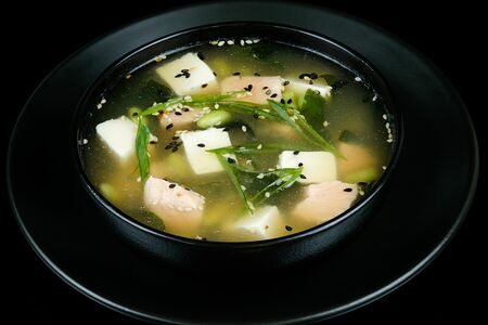 Суп Мисо с лососем