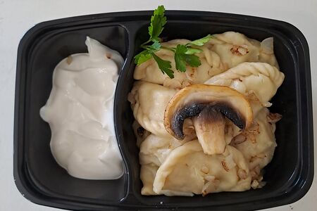 Вареники с картошкой и грибами (полуфабрикат замороженный)