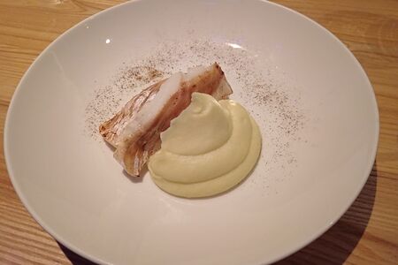 Филе рыбы, жаренное с картофельным пюре