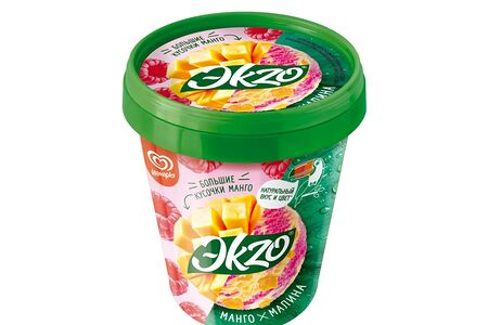 Мороженое Эkzo Манго-малина Ведро