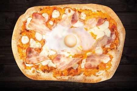 Римская пицца Карбонара