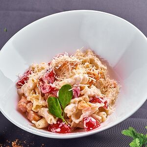 Паста с семгой