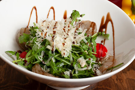 Руккола с креветками