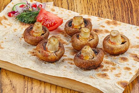 Шампиньоны гриль