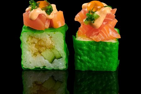 Ролл Хрустящий с лососем