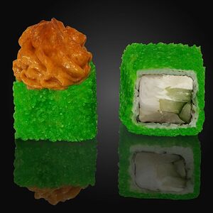 Запеченный ролл с креветкой