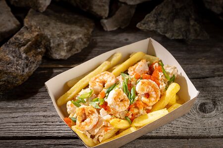 Кальмар и креветка