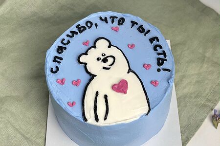 Бенто-торт Клубника со сливками №23