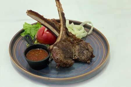 Каре барашка на гриле