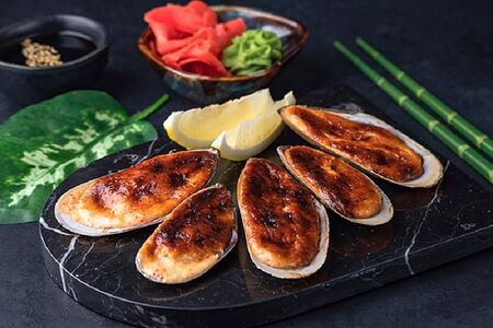 Мидии в раковине