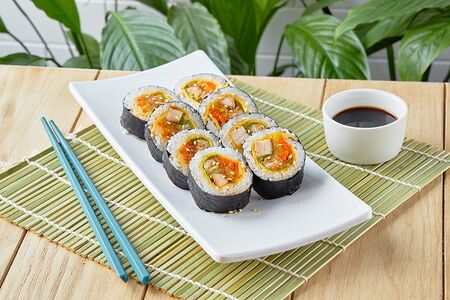 Кимпаб с курицей и васаби