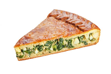 Пирог с зеленым луком и яйцом