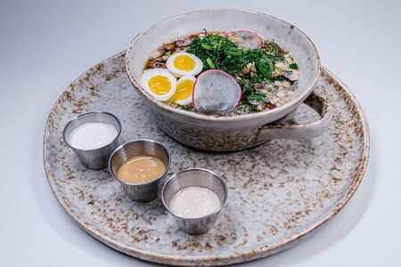 Окрошка с говядиной