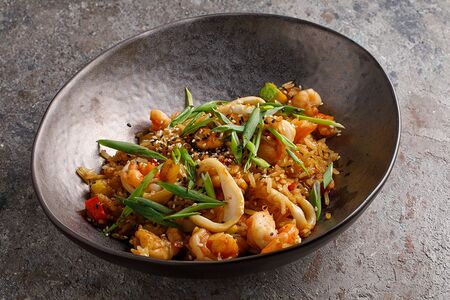 Рис жасмин с морепродуктами