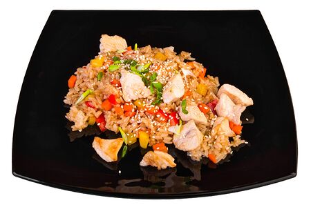 Тяхан с курицей