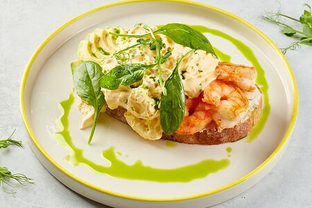 Голландский завтрак с креветками