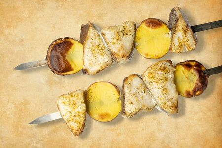 Шашлык из палтуса