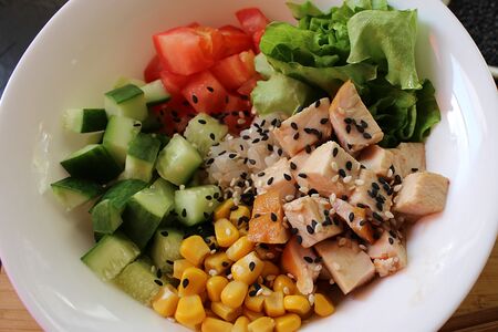 Поке боул с курицей