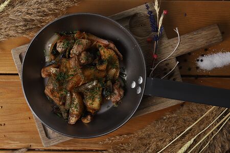 Жареха с грибами