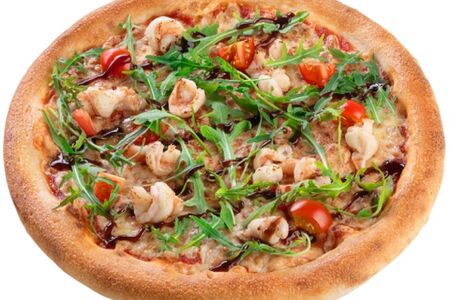 Пицца с креветками