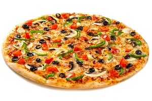 Пицца Вегетарианская на тонком тесте