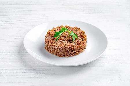 Греча с грибами