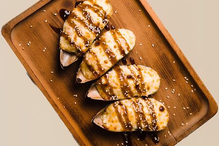 Мидии Много сыра