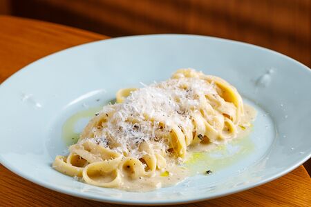 Феттуччине Сaccio e pepe